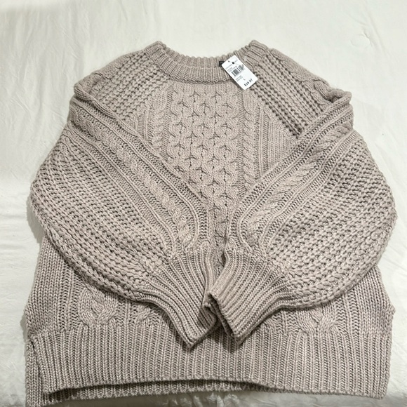 NWT Rag supply cable knit sweater. Beautiful Taupe color. - Picture 1 of 4